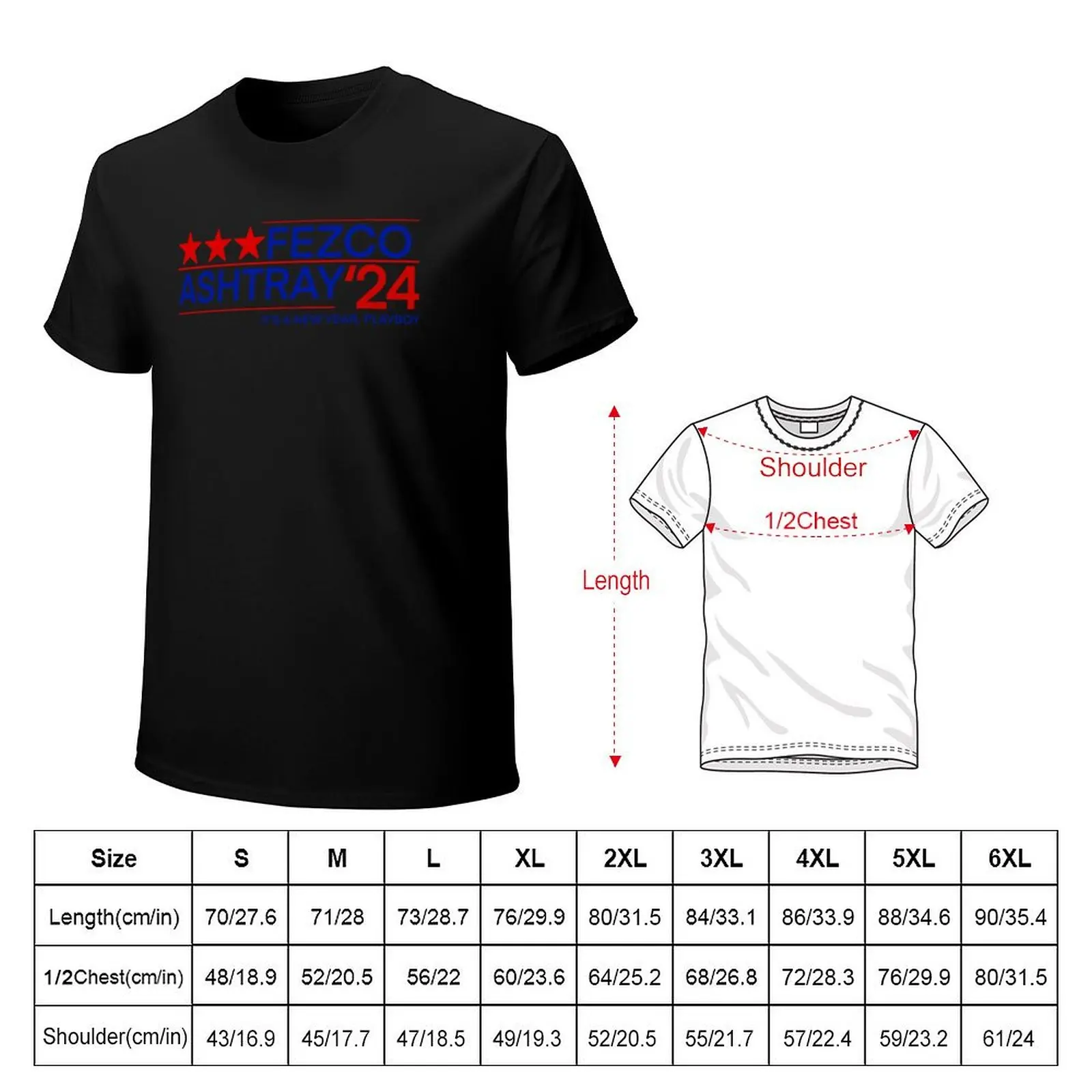 Fezco Ashtray 24 T-Shirt Basic Solid Color Short Sleeve T-Shirt