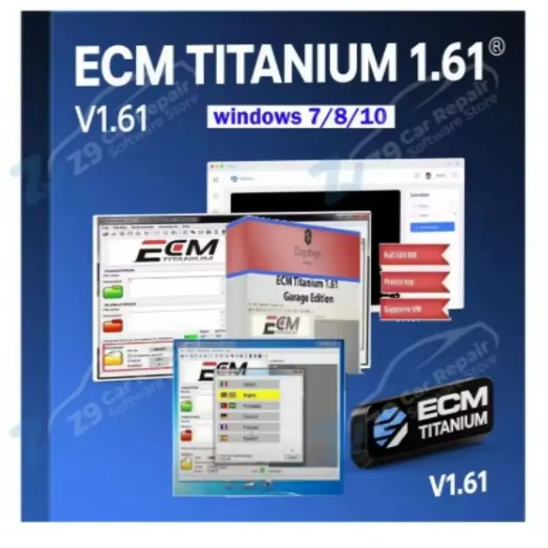 

NEW ECM TITANIUM 1.61 2025 with more than 26,000 ECM 18259+ controllers for ECU tool. Shipping via link, CD or USB. Compatible w
