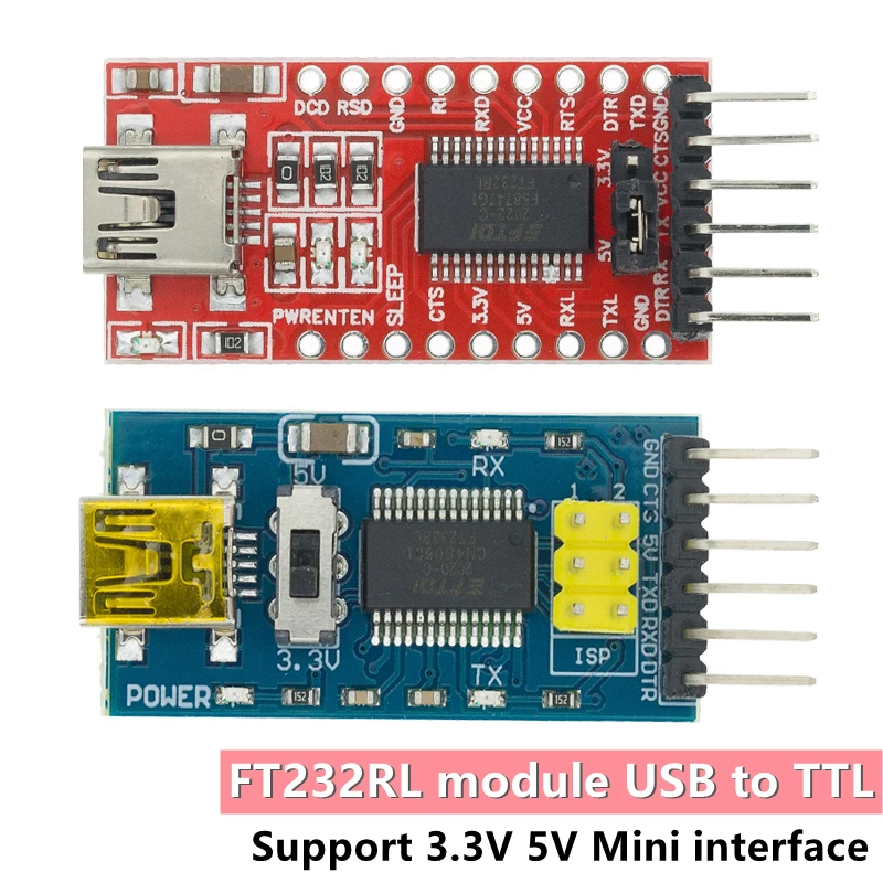 FT232RL FTDI USB 3.3V 5.5V to TTL Serial Adapter Module for Arduino FT232 Pro Mini USB TO TTL 232