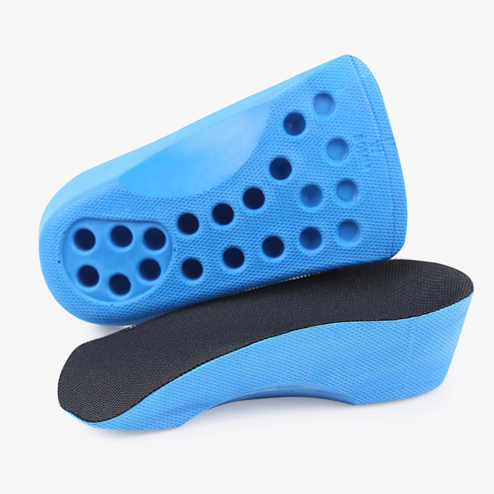 

1 Pair Cloth Height Increasing Half Shoe Pads Insoles 2Cm Shoe Lift Pads Taller Foot Care Tool For Men Women