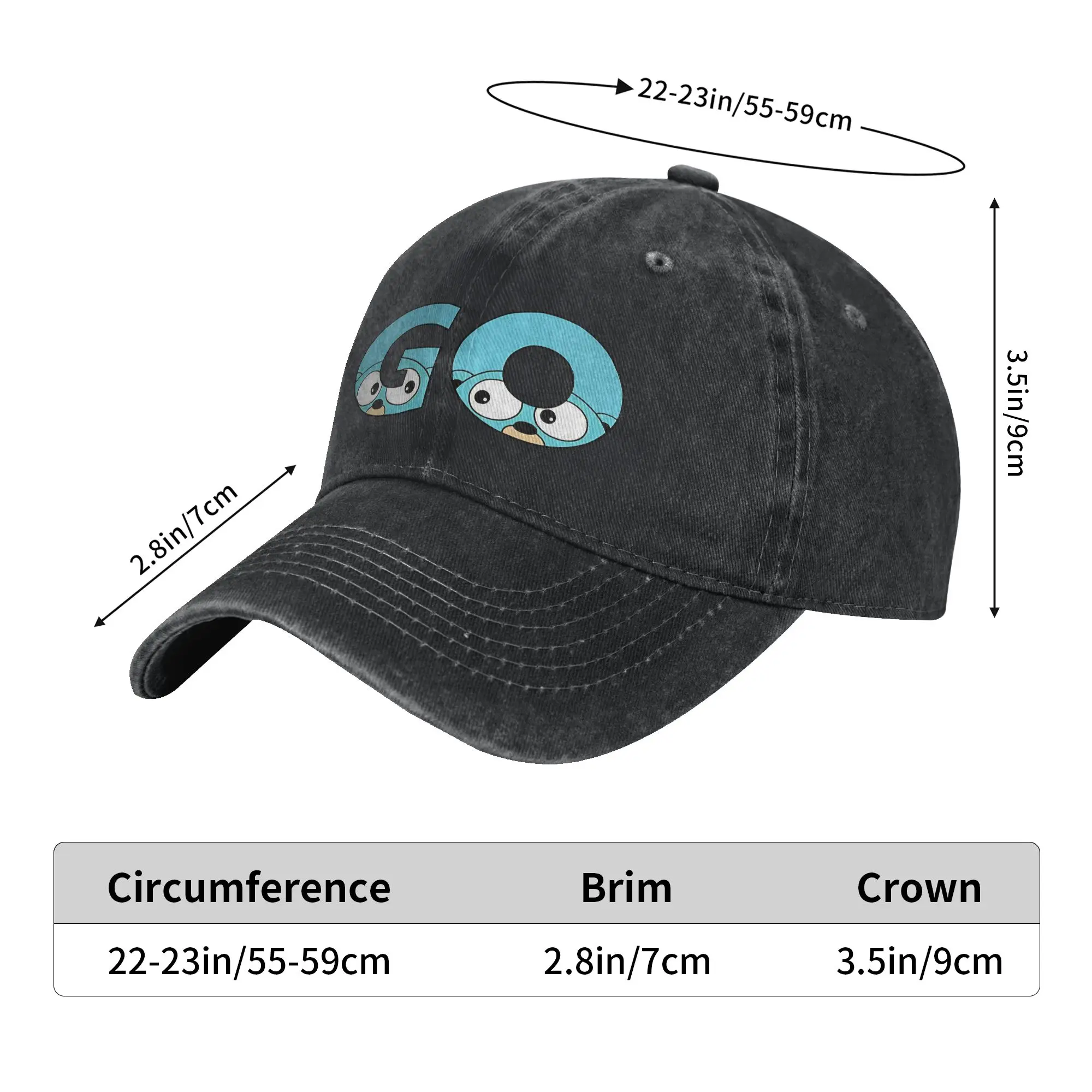 Go gopher  Trucker Hat Merch For Unisex Baseball Cap  Vintage Wear Snapback Caps Adjustable