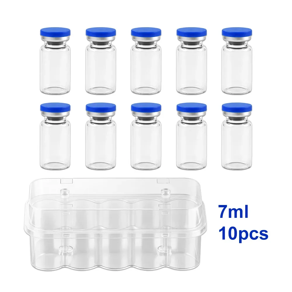 3/5/7/10ml Glasflasche für Injektionen, sterile Ampullen, leere Laborfläschchen mit selbstheilendem Injektionsport und Aluminiumkappe – Detail 15
