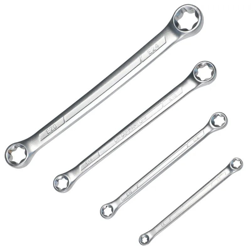 

Ключ E-типа с двойной головкой, шестицветочный ключ для цветов сливы, втулка E-типа, очки, звездный ключ E8, инструмент для авторемонта E24