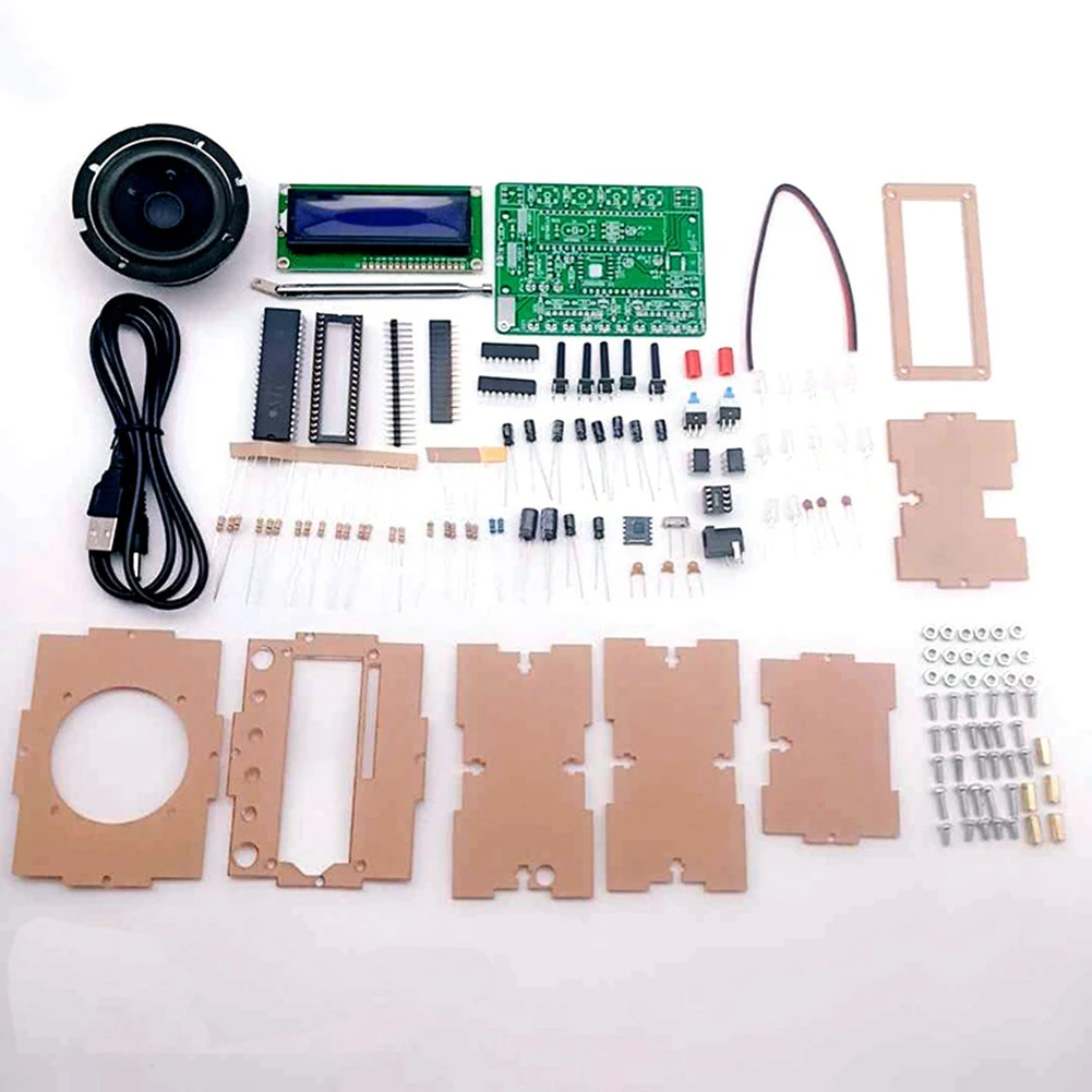 DIY DC 5V Digital Radio Kit Parts TDA5807 51 Single-Chip FM Digital Sound Machine STC89C52 Chip 87MHZ-108MHZ