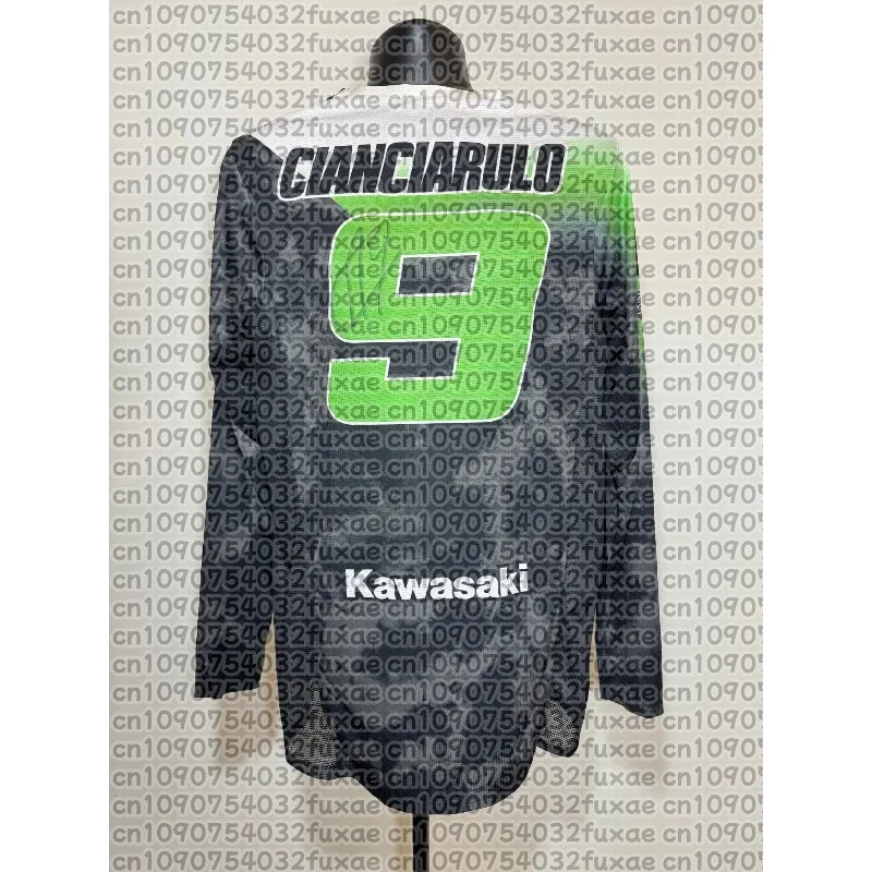 

Футболка Kawasaki Motorcycle Racing Team с длинным рукавом Seth Hammaker # Спортивная мотоциклетная футболка из джерси 150, одежда для взрослых, топы