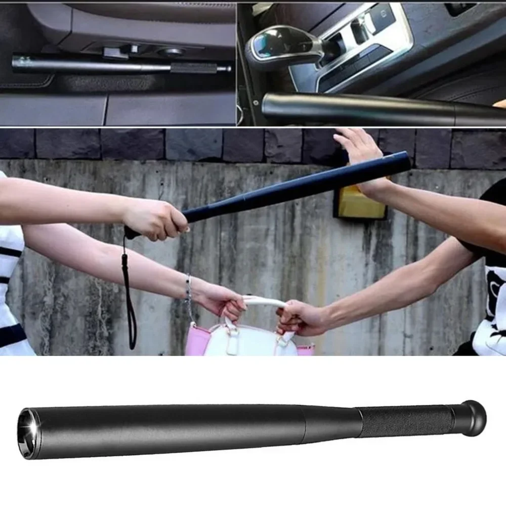 Self Defense Flashlight Stick LED Waterproof Baseball Bat Aluminium Alloy Torch For Emergency Self Defense Anti Riot Equipment