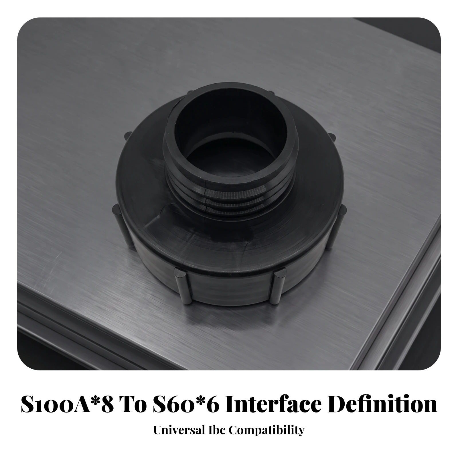 IBC Valve Adapter with Threaded Connector Plastic IBC Tote Tank Adapter Sturdy Rugged for Liquid Transfer, Container Plumbing view 6