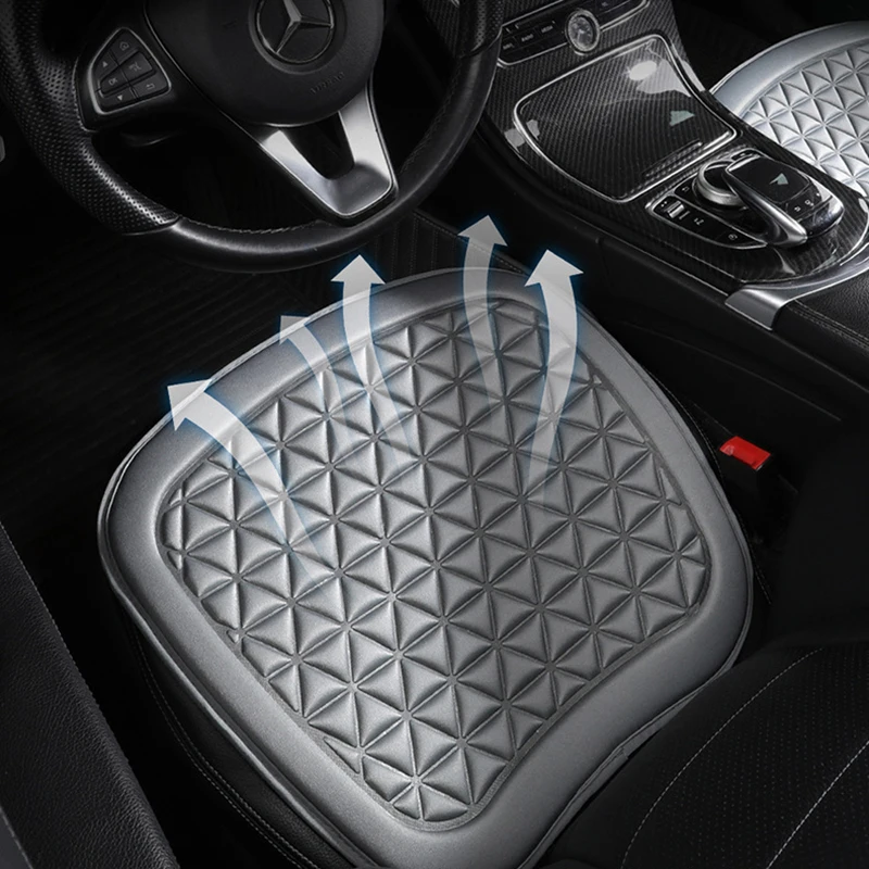 Breathable fabric car seat cover 3D triangle concave and convex embossed hip massage cover four-season universal seat cushion image 3