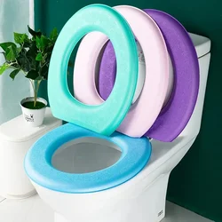 Washable Toilet Seat Cover Waterproof Sticker Foam Toilet Lid Cover Portable Silicone Toilet Cup Covers Bathroom Accessories