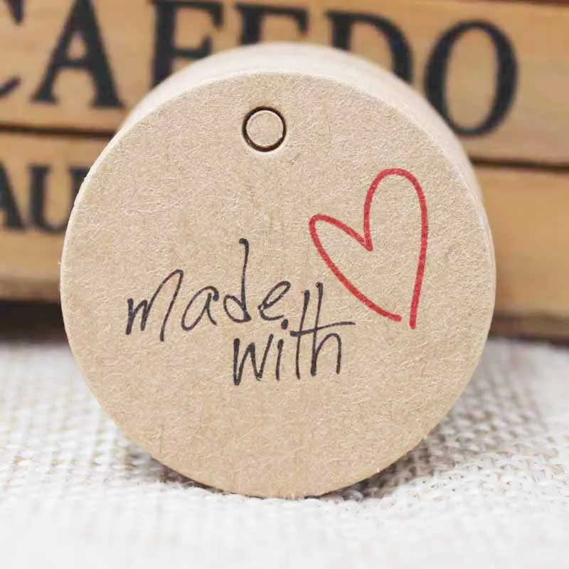 100pcs Thank You Kraft Gift Packing Tags