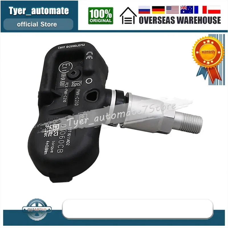 PMV-C210 For TOYOTA Avensis Auris RAV4 Yaris Verso 42607-02031 42607-02030 42607-30070 4PCS TPMS Car Tire Pressure Sensor 433MHZ