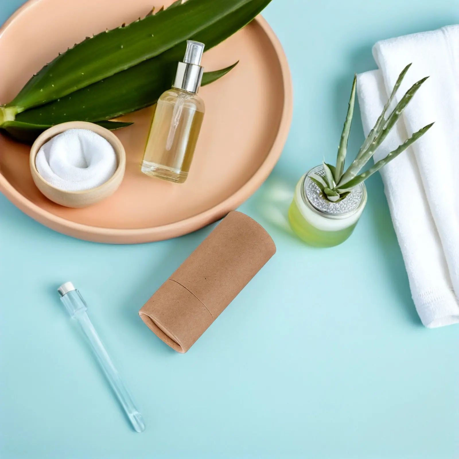8Pcs Kraft Paper Mailing Tubes Cardboard Tubes Giftready Craft Packaging Document Tube Holder for Tea Essential Oil Storage view 4