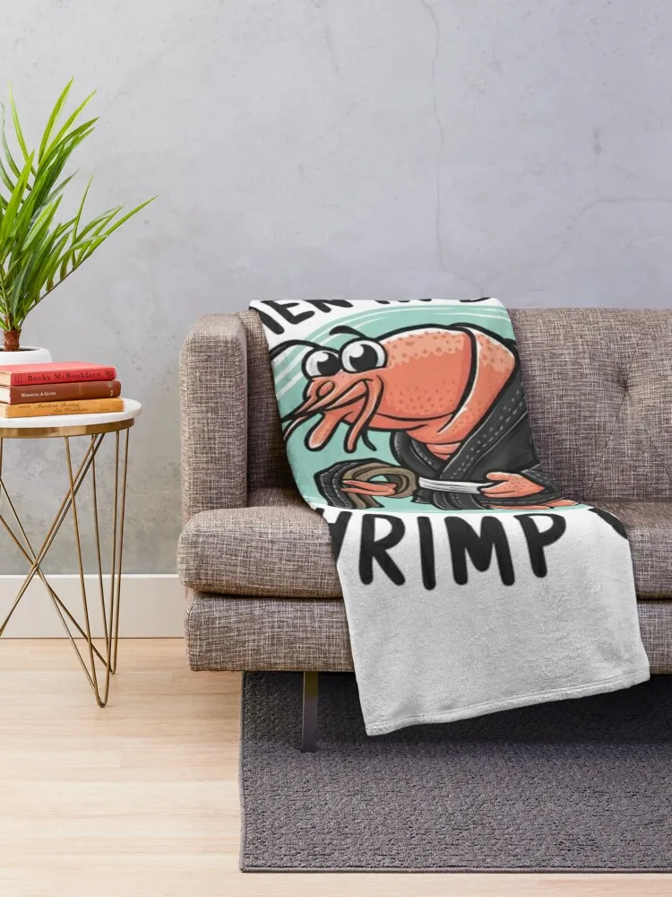 Shrimp Out Strategies: Dominate Every Roll in BJJ Throw Blanket Flannel Fabric Kid'S christmas decoration Blankets