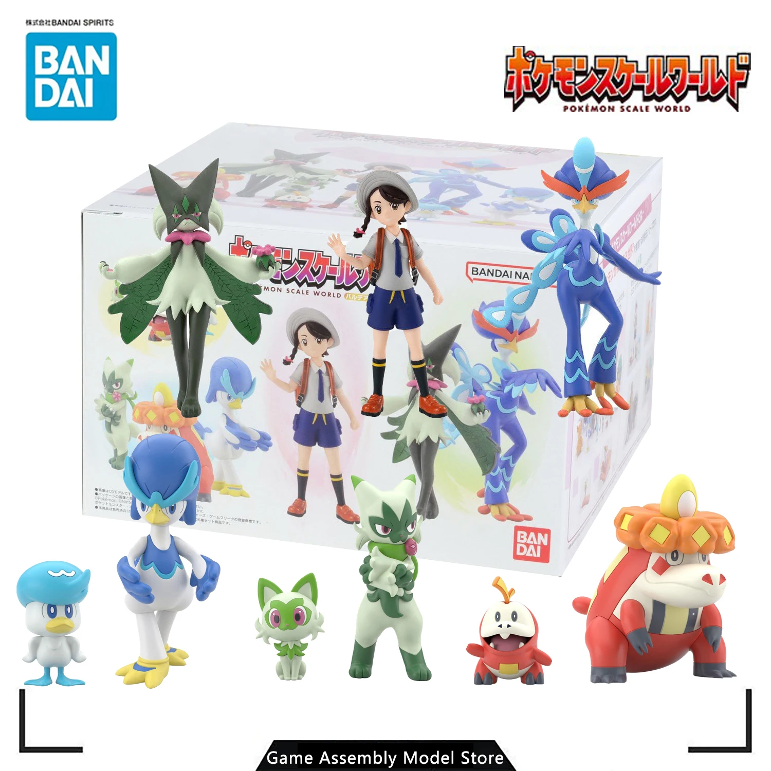 

Bandai 100% Original Genuine Assembled Model Anime Kit Pokemon Scale World Paldea Set Shokugan Action Figure Collection Toy