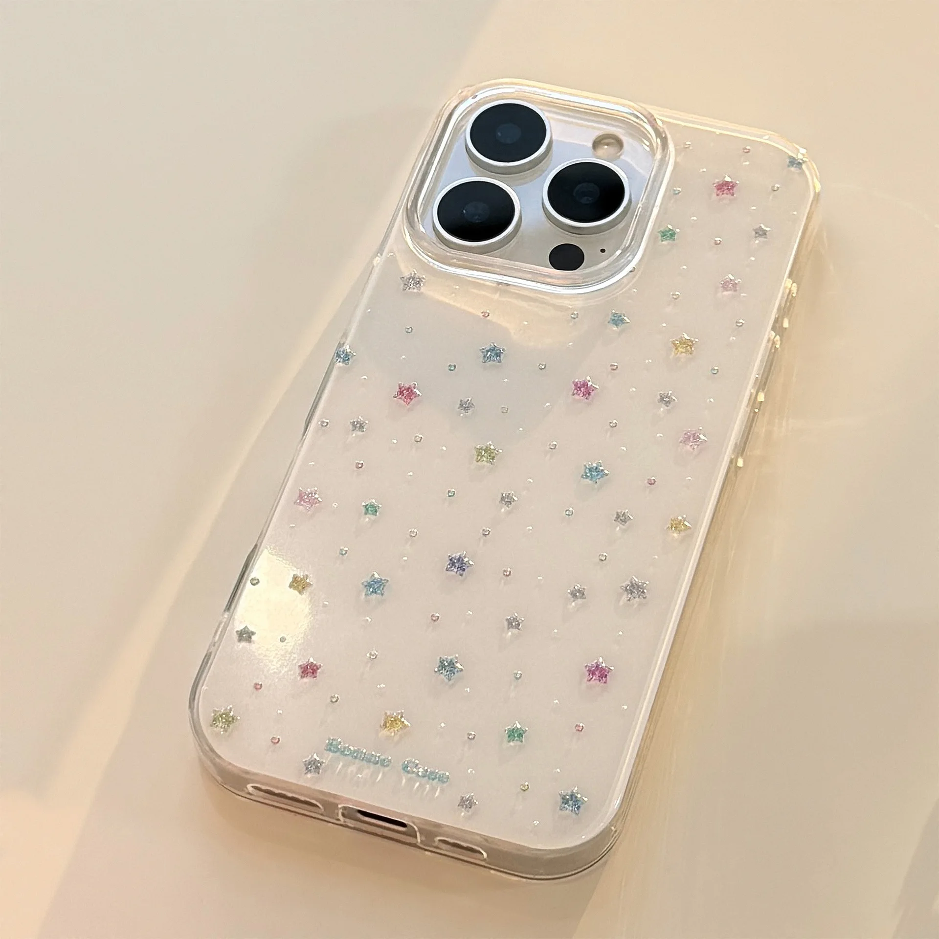 شاشة كاملة الدوبامين الملونة نجوم قطرة الماء غطاء الهاتف آيفون 17 16 15 14 13 12 برو ماكس زائد 17 الهواء #5