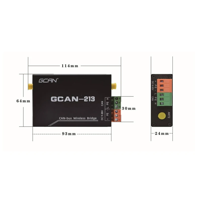 Imagem -05 - Industrial Can Bus Wireless Bridge Transmissor Suporta Transmissão e Recepção 2.4ghz Ism