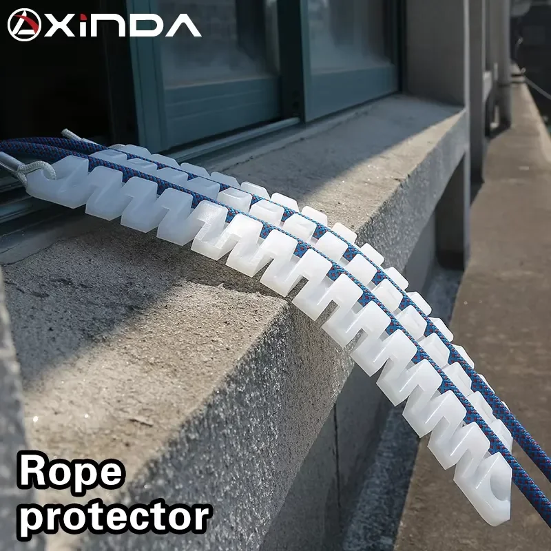 XINDA White 1mm Thick PE Anti-Friction Climbing Rope Protector Durable Plastic Waterproof Outdoor Camping Work Height Casual