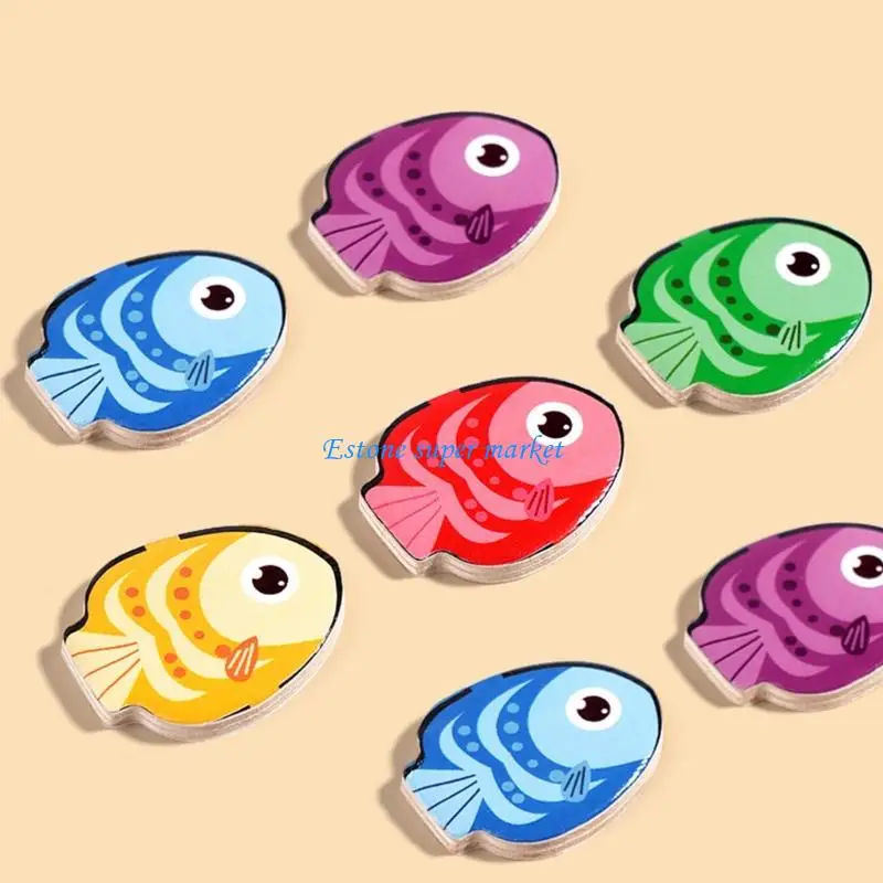 090B Wooden Development Puzzle For Children Color Identification Focusing Practice