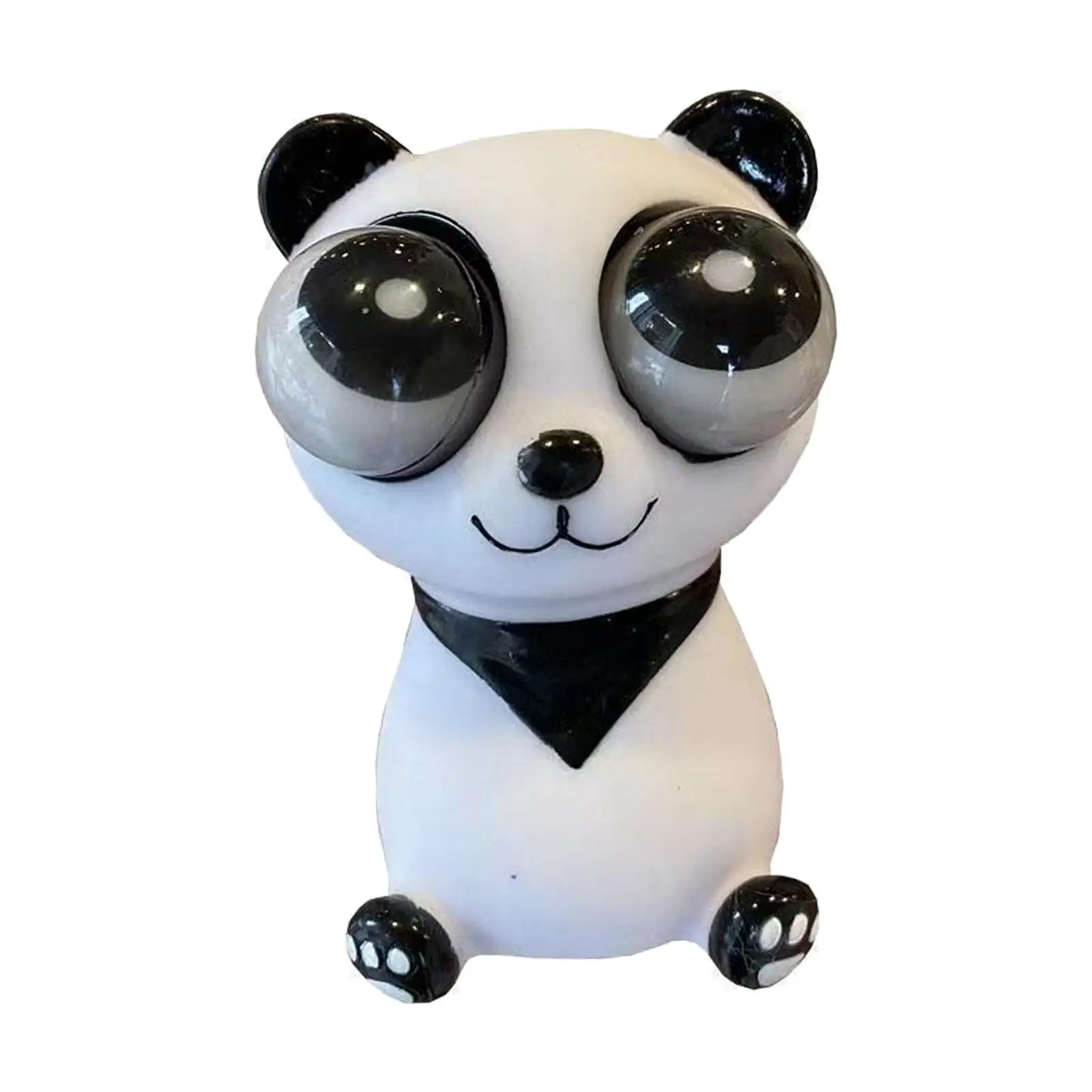 

Eye Popping Panda Toy Hand Grip Pressure Ball Unbreakable Novelty Panda Relaxing Toy for Basket Filler Holiday Gifts Children