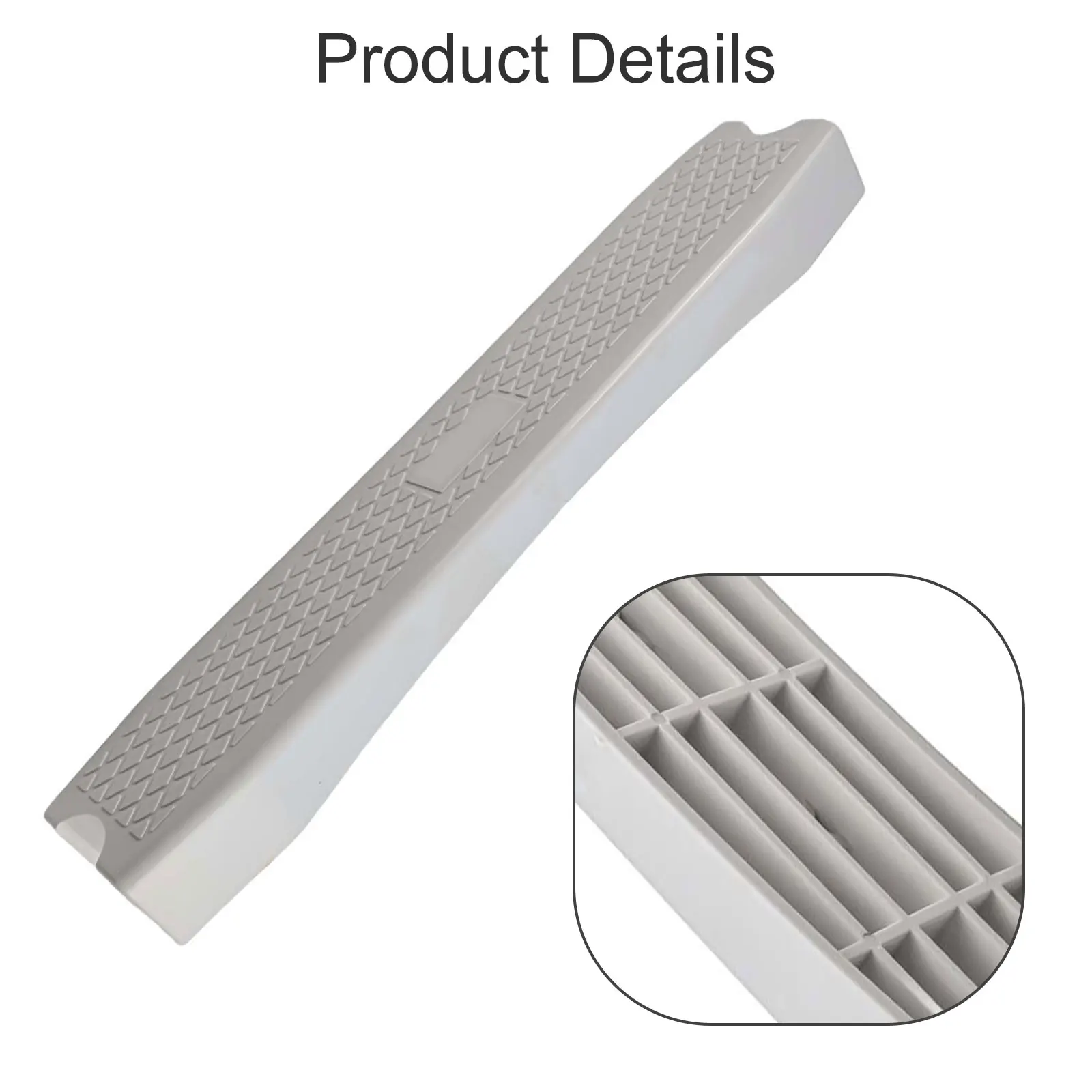 19.3*3.9 Inches ABS Replacement ABS Plastic Pool Accessory Easy Install Step Anti-Slip Design Long-Term Use Simple Installation