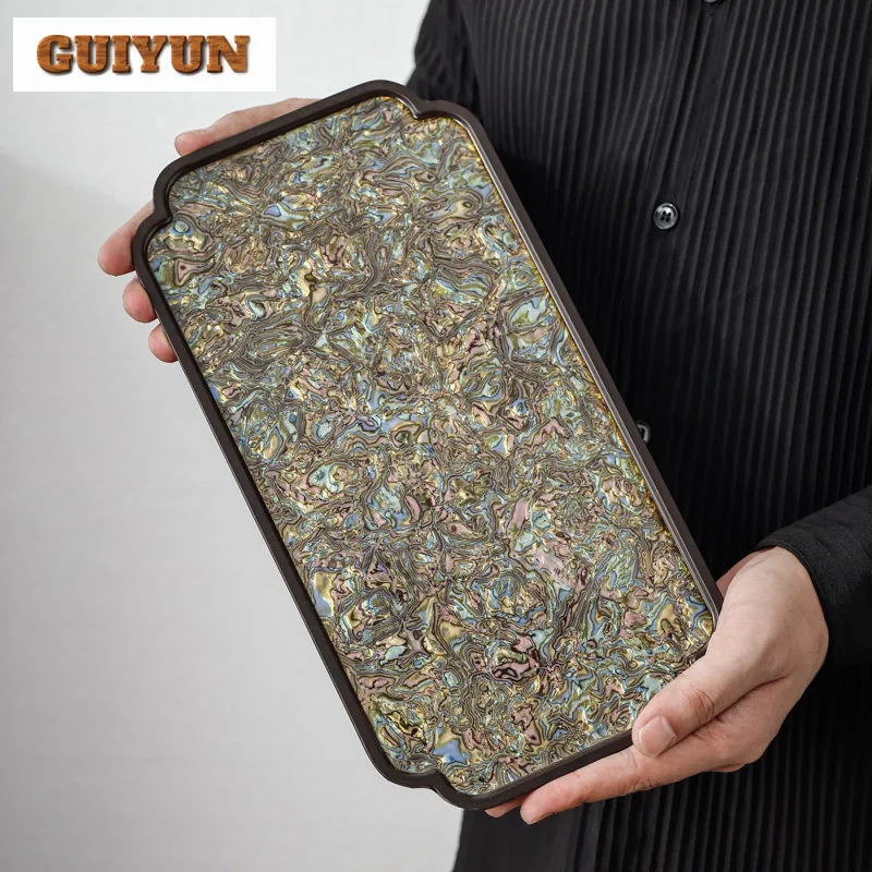 صينية الشاي الباكليت الميلامين أم اللؤلؤ ورنيش صينية الشاي أطباق فاكهه مجففة القهوة تخزين مجلس إبريق الشاي حصيرة أطباق للتقديم