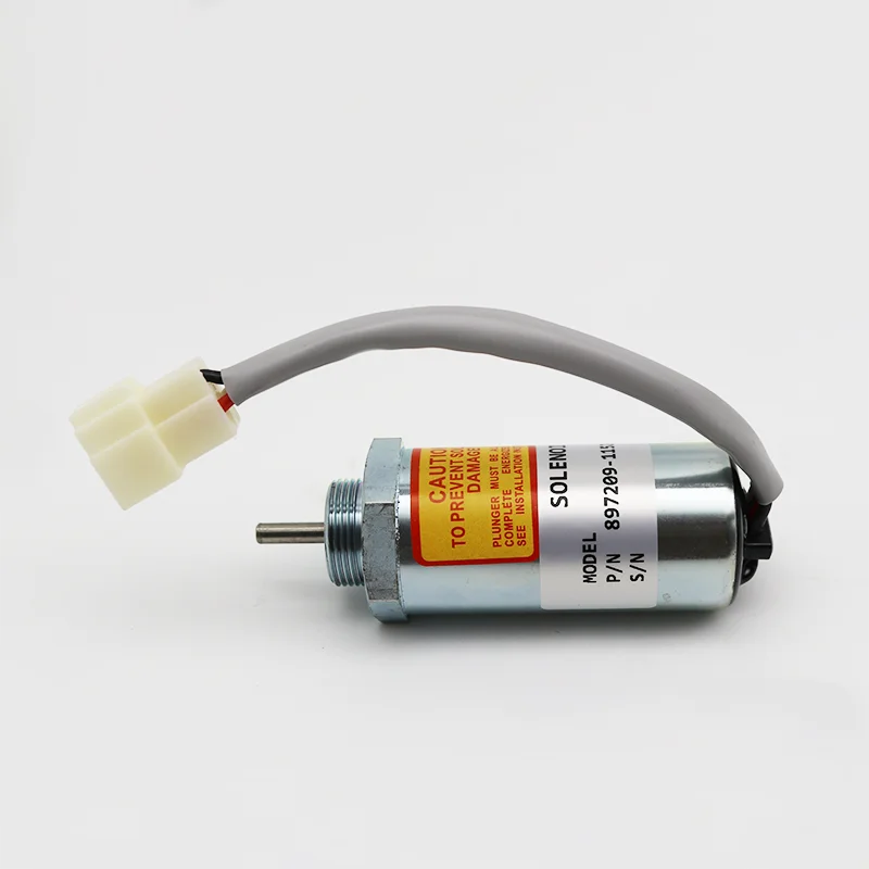 

For HITACHI ZX55 Flameout Solenoid Valve KOBELCO SK70 SK75-8 Shut Off Solenoid Valve 4LE2 Engine Excavator