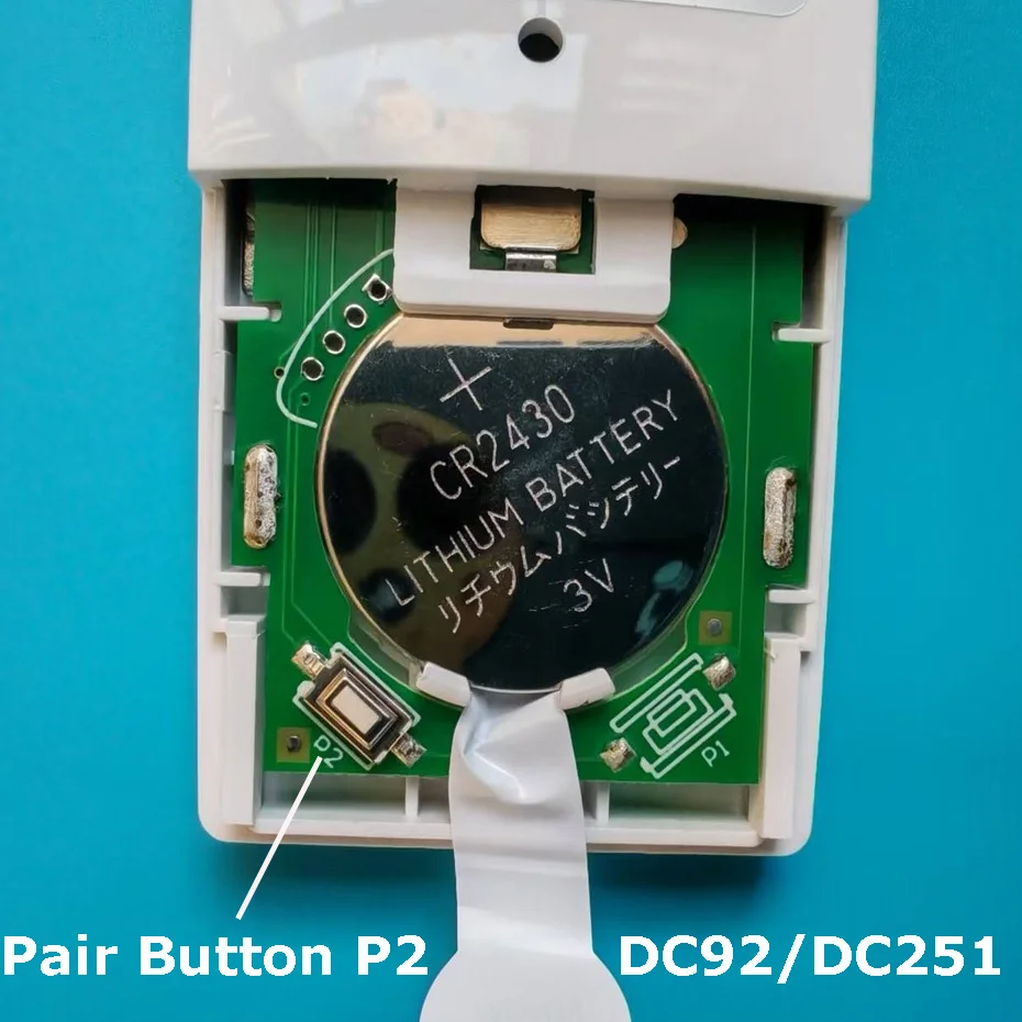 Dooya 5-Kanal RF433 Handsender DC92/DC251, 30 m Fernentfernung, für Dooya RF433 Vorhangmotor, Steuerung 5-Motor separat