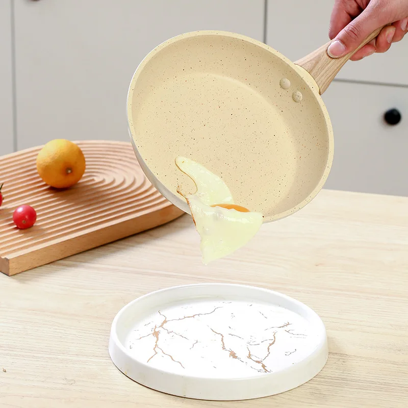 

Сковорода, сковорода, сковорода с плоским дном, сковорода с антипригарным покрытием, сковорода для жареных яиц, кастрюля из пшеничного риса, газовая индукционная плита, универсальная