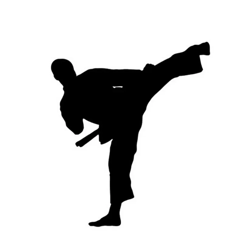 Car sticker window decoration karate kung fu 15cm