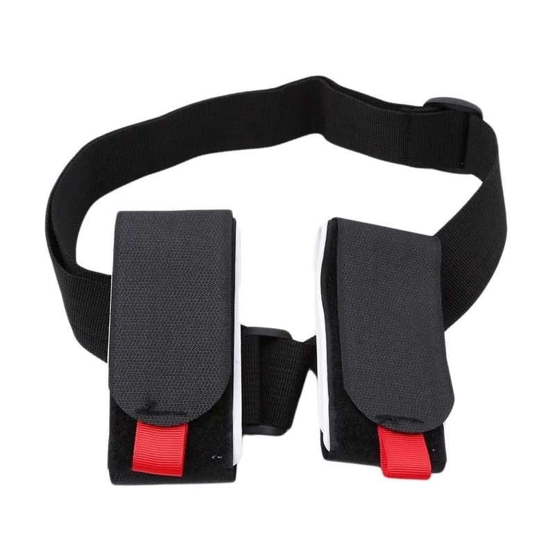 Nylon Skiing Pole Shoulder Hand Carrier Lash Handle Straps Adjustable Buck Hook Loop Protecting Black Nylon Ski Handle Strap Bag