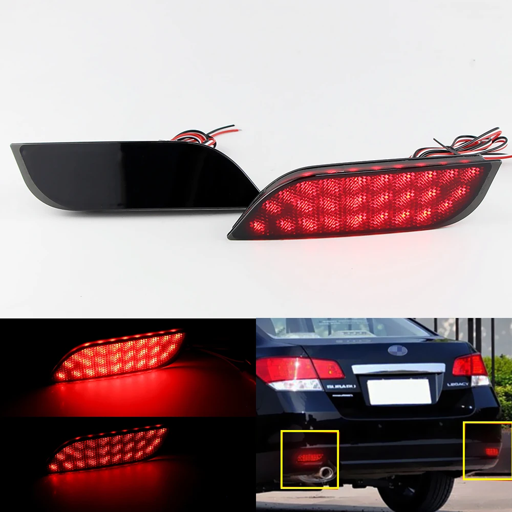 LED Rear Bumper Reflector Running Warning Light Brake Stop Light For Subaru Impreza WRX STI XV Exiga Levorg Legacy Accessories