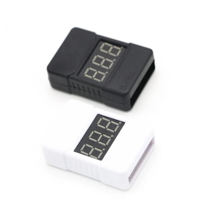 1-5 uds BBX1-8S 2 en 1 probador de voltaje de batería Lipo/alarma de zumbador de bajo voltaje/comprobador de voltaje de batería altavoces duales para Lipo/Li-ion