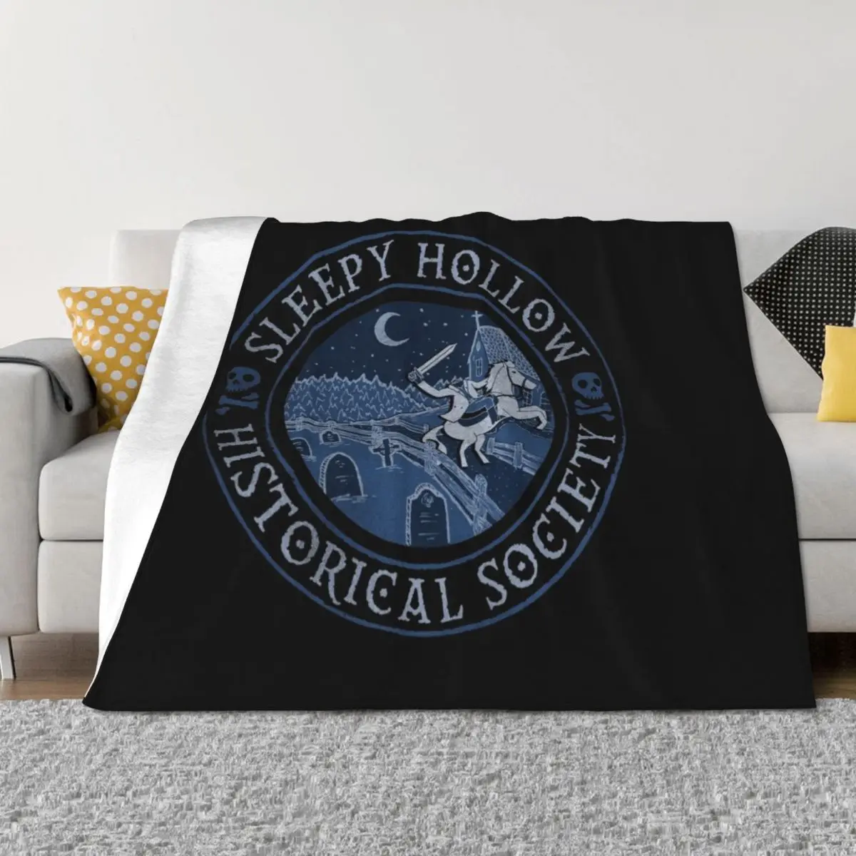 

Sleepy Hollow Historical Society Throw Blanket Designers funny gift Luxury Throw Custom Blankets