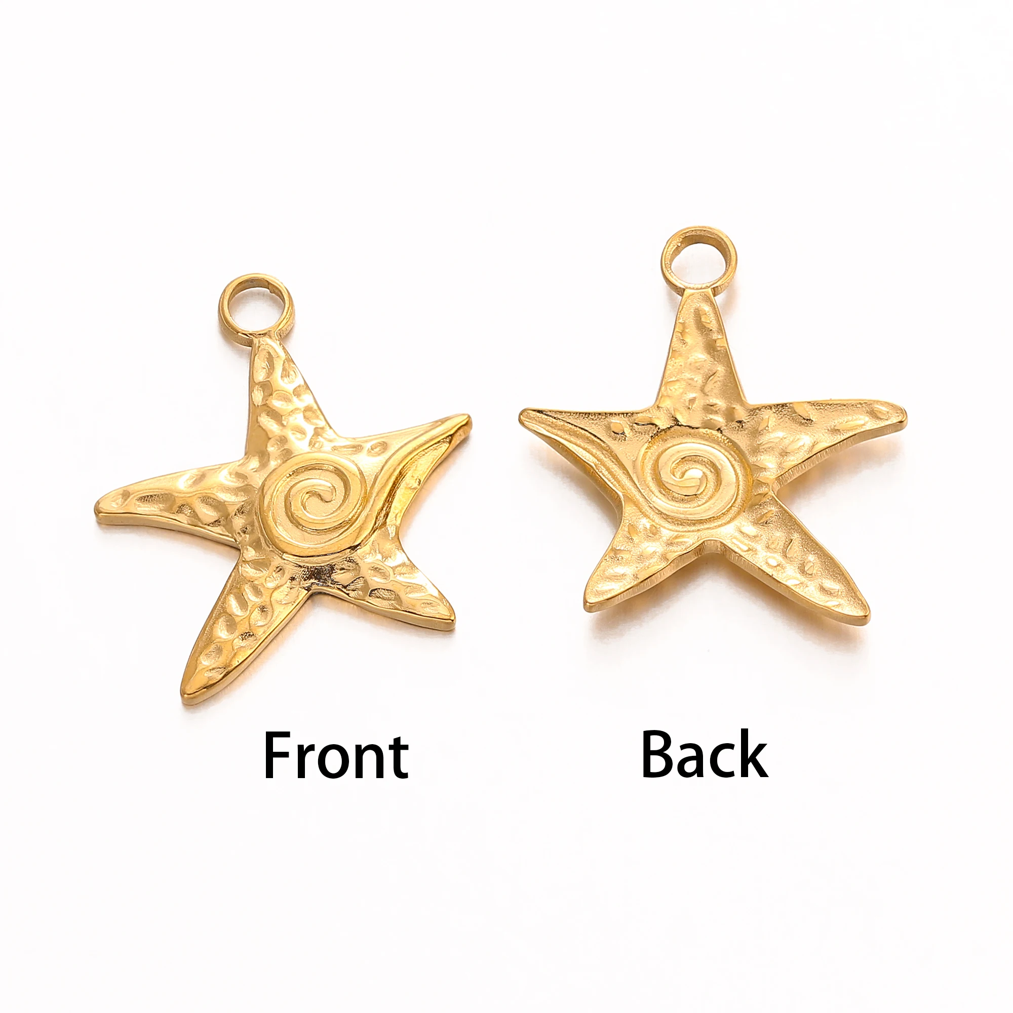 3PCS Stainless Steel Charms Ocean Series Animal Starfish Pendant Fit Original Bracelet Necklace DIY Jewelry Making Accessories