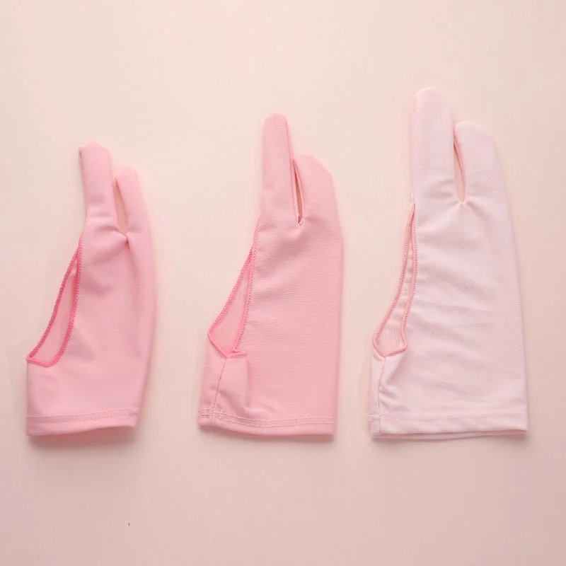 2-finger Breathable and Non-slip Drawing Gloves for Touch Resistant Digitizer Boards