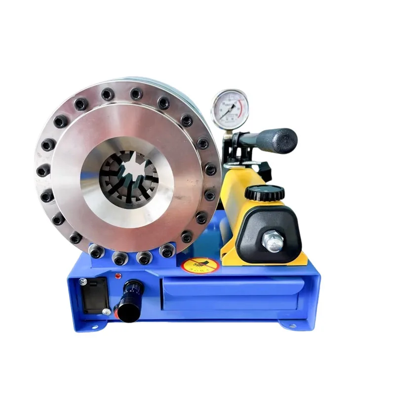 Hydraulic Hose Crimping Machine High Pressure Oil Pipe Press Manual Pipe Shrinking Machine Hydraulic Hose Crimping Kit