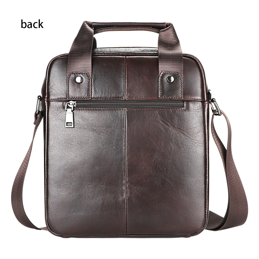 Royal Bagger Shoulder Crossbody Bags for Men Genuine Cow Leather Large Capacity Messenger Bag Vintage Commuter Handbag 1549