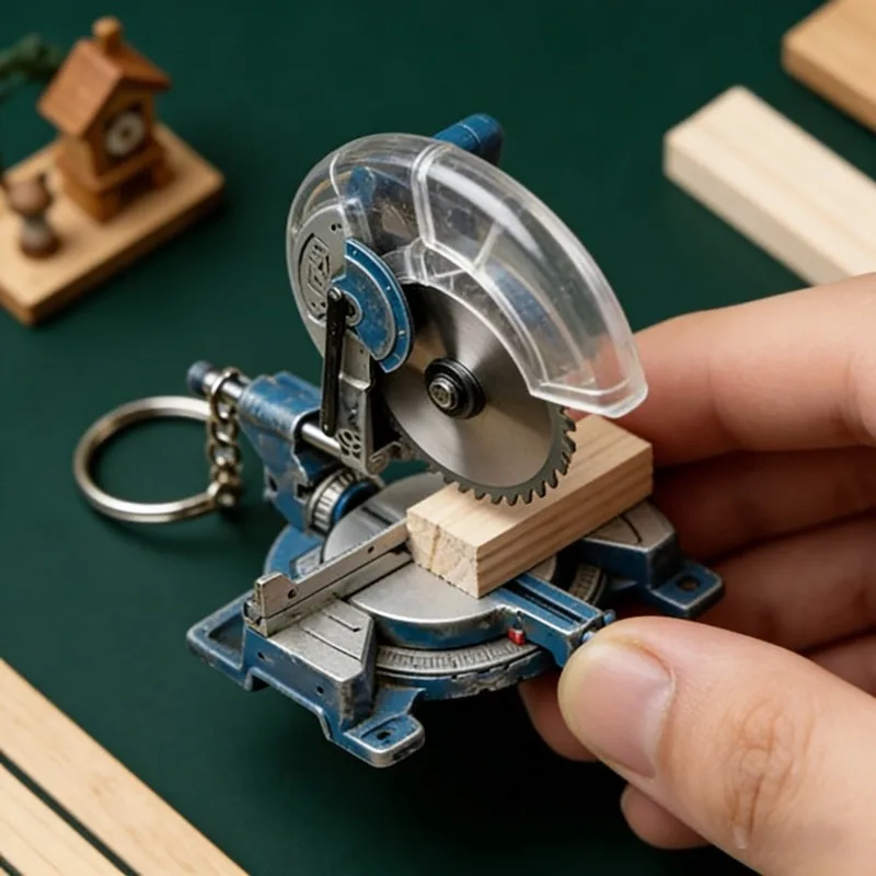

2-in-1 Mini Chainsaw Keychain, Chainsaw Shaped Key Ring, Portable Daily Accessory, Small Holiday & Promotional Gift