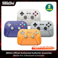 8BitDo Pro 3 Bluetooth Controller for Nintendo Switch 1/2, Windows, Apple, SteamOS, Android with TMR Joysticks, Charging Dock