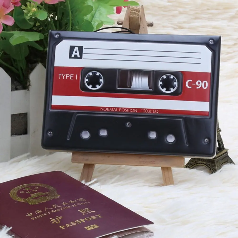 Multicolor 3D Pattern Passport Cover Audio Tape Camera Piano Post Certificate Protective Sheath Card Holder Waterproof