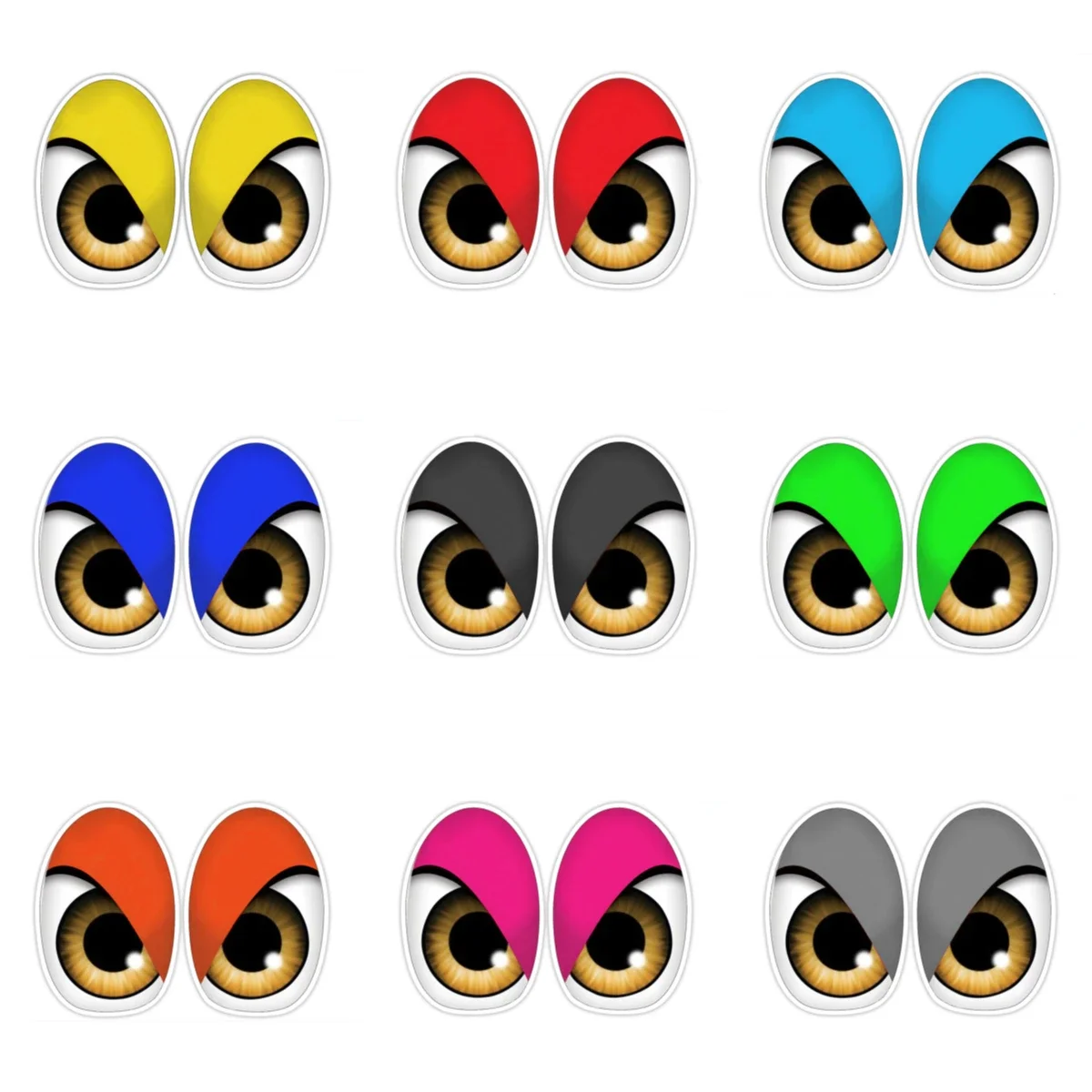 

FUYOOHI Personality Cartoon Bird Red Eyes Anime Funny Car Stickers Bumper Trunk Truck Graphics JDM Vinyl Car Wrap Decal