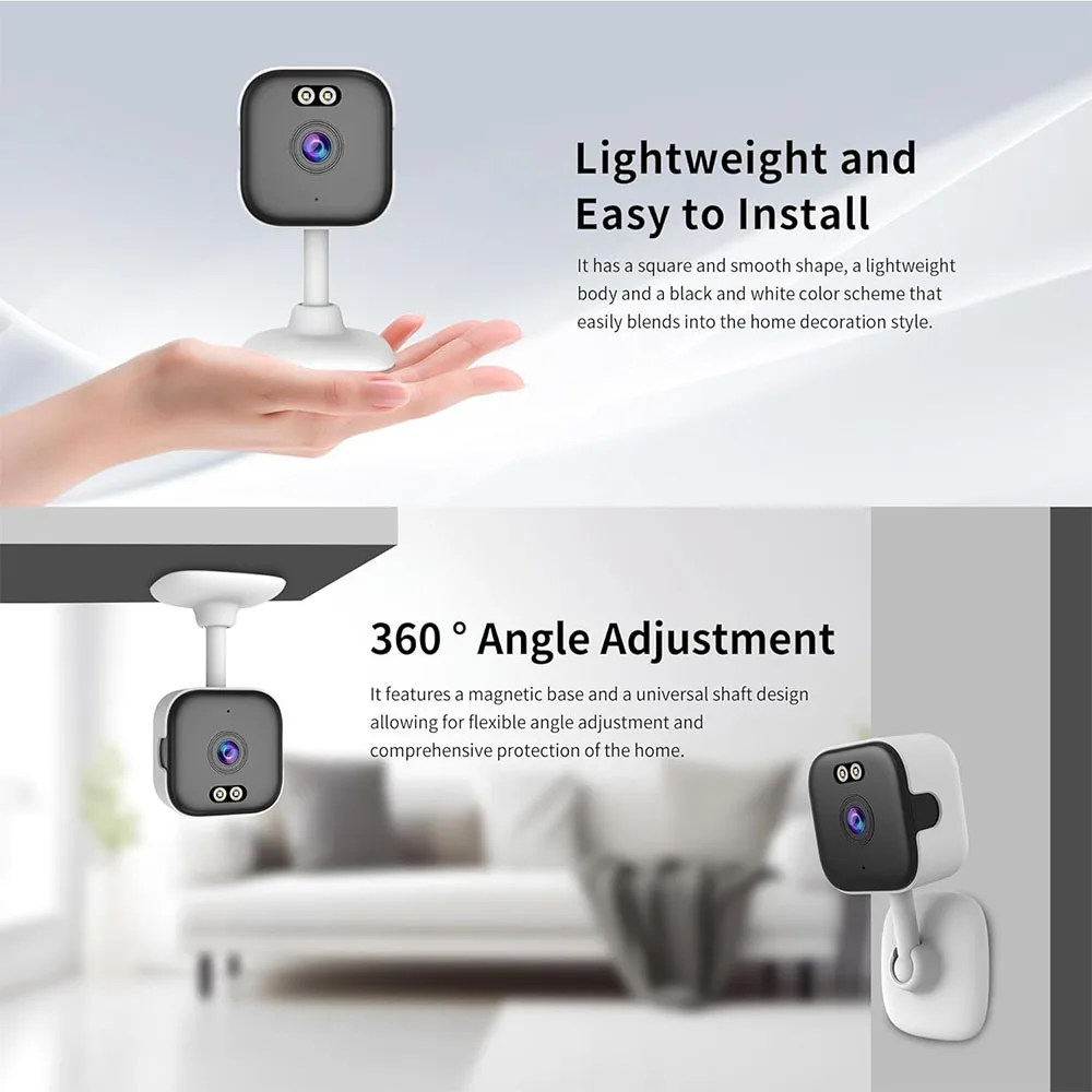 1080P واي فاي كاميرا IP داخلي كاميرا الطفل كشف الحركة اتجاهين الصوت مراقبة الطفل كاميرا مراقبة لاسلكية كاميرات مكعب صغير