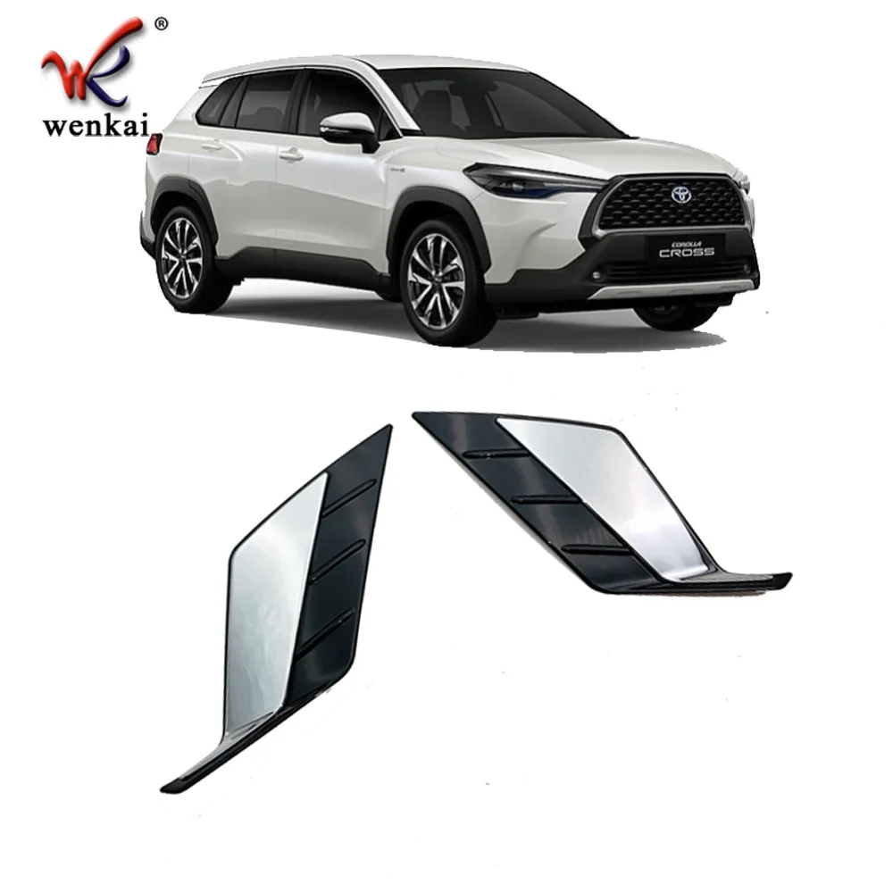 Car Rear Tail Fog Lamp Trim Garnish For 2020-2025 Toyota Corolla Cross Chrome Accessories