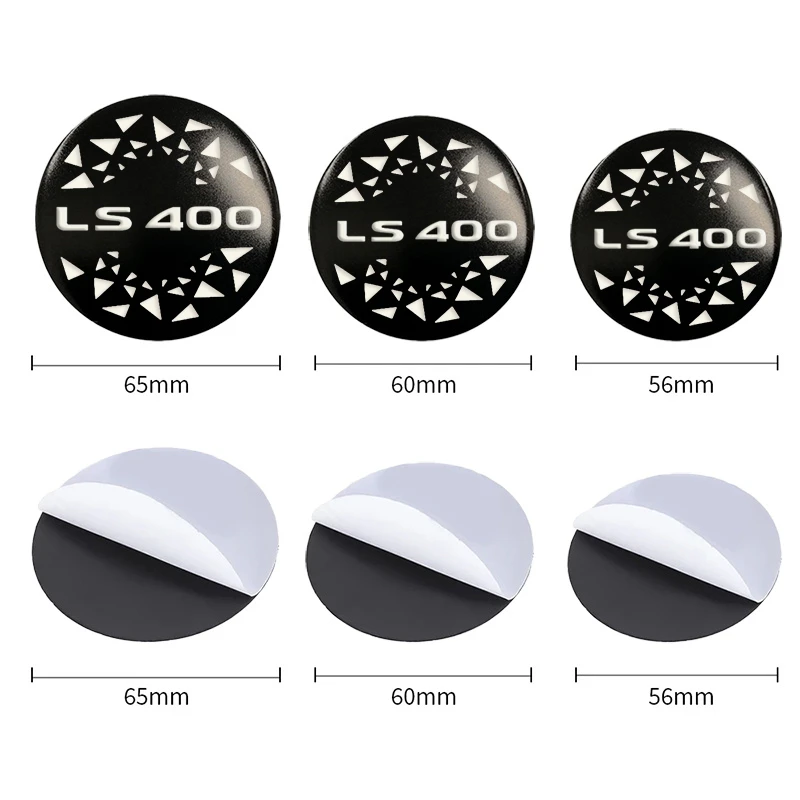 4pcs 56/60/65mm Car Wheel Center Hup Stickers for Lexus LS400 Logo LS350 GS300 GS350 ES350 ES LS GC GS GX IS LC LX NX RC RX UX