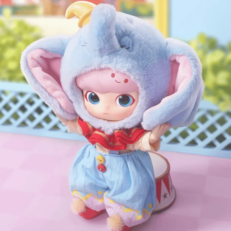 Dimoo e Dumbo Series Action Figures Toy Kawaii Doll Cartoon Bjd giunti mobili ornamenti modello da collezione regalo di compleanno per bambini