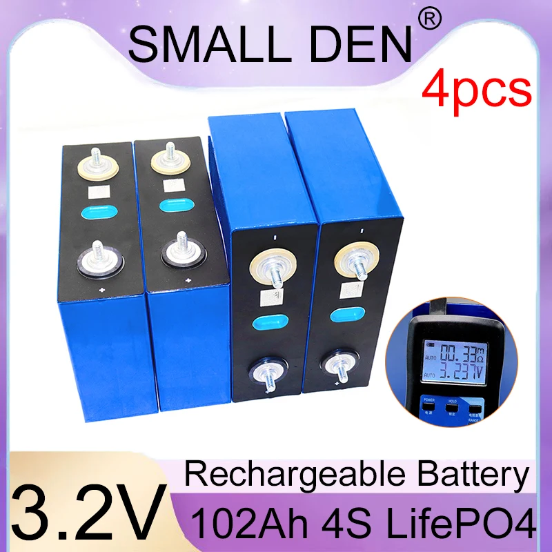 Neue Lithium-Eisenphosphat-Batterie 3,2 V 102 Ah 3C Batterie DIY 12 V 24 V Golfwagen Yacht RV Solarenergie