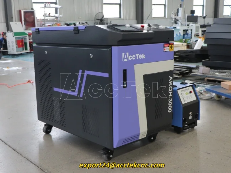 AccTek Laser 1500W 2000W 3000w 6000W Cnc 3 in 1 Saldatrici laser a fibra portatili Vendita calda Macchina per la pulizia della saldatura laser