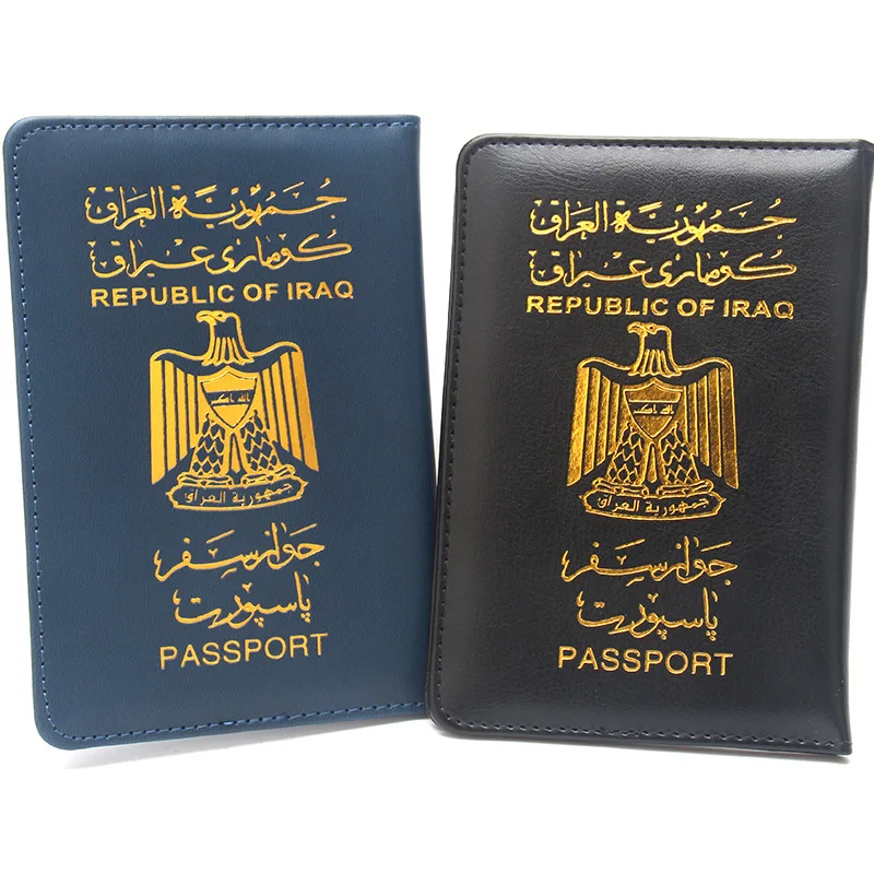 Irak Paspoorthouder Mode Paspoorthoes Portemonnee Vlucht Ticket Clip Reisdocument Organizer Cover voor paspoorten