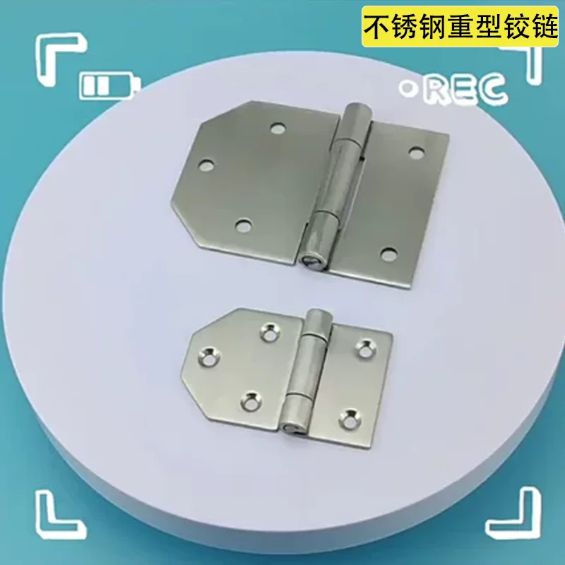 (2 pieces)Stainless Steel Hinges for Heavy-Duty Industrial Machinery High Load Applications Durability And Strength for Doors