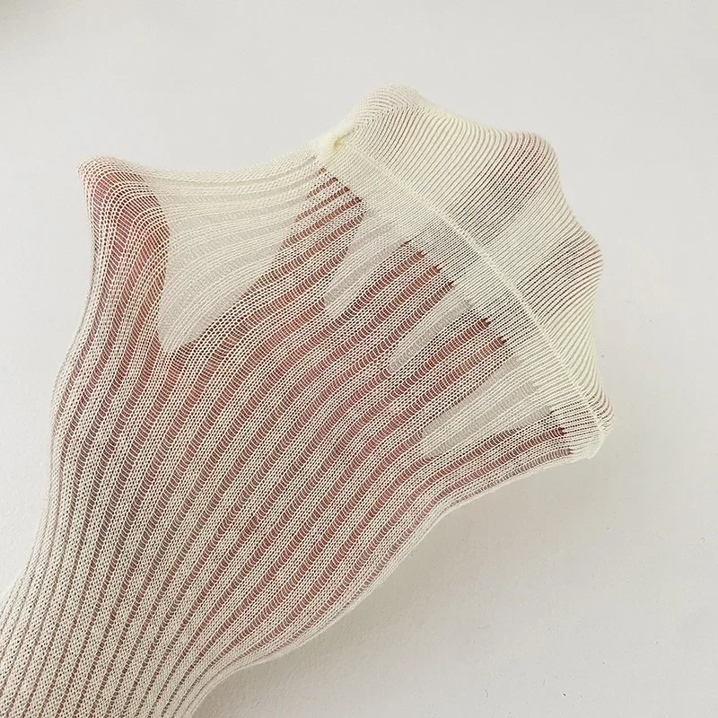 1/5 pares primavera verão feminino respirável algodão empilhados meias moda estilo coreano listrado vertical meias longas de alta qualidade